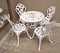 LOVELY VINTAGE FRENCH GARDEN TABLE AND CHAIRS